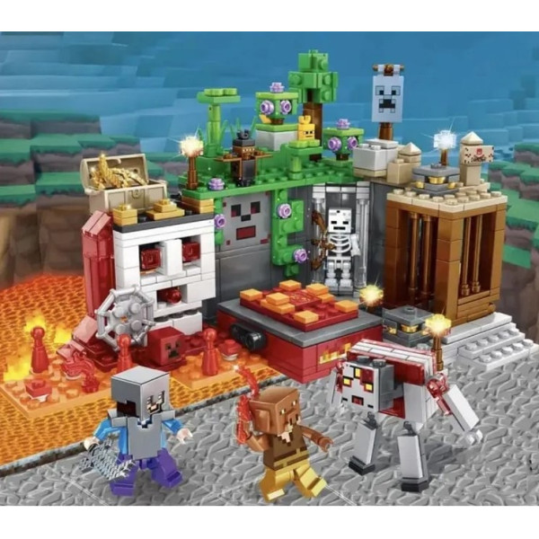 Конструктор Minecraft Підземелля скелетів 505 деталей Майнкрафт My World MG803