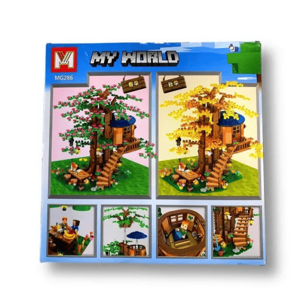 Конструктор  Minecraft Будиночок на дереві 1106 деталей Майнкрафт My World MG286