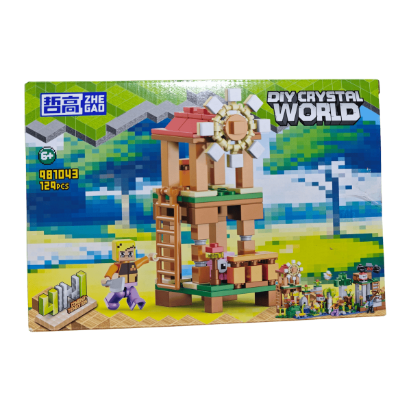 Конструктор Minecraft 4в1 Кристальний світ 508 деталей Майнкрафт My World  981043