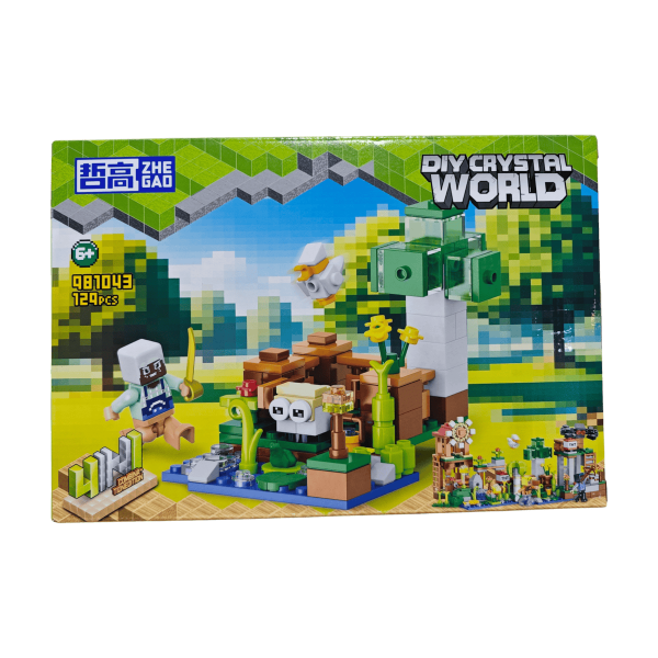 Конструктор Minecraft 4в1 Кристальний світ 508 деталей Майнкрафт My World  981043