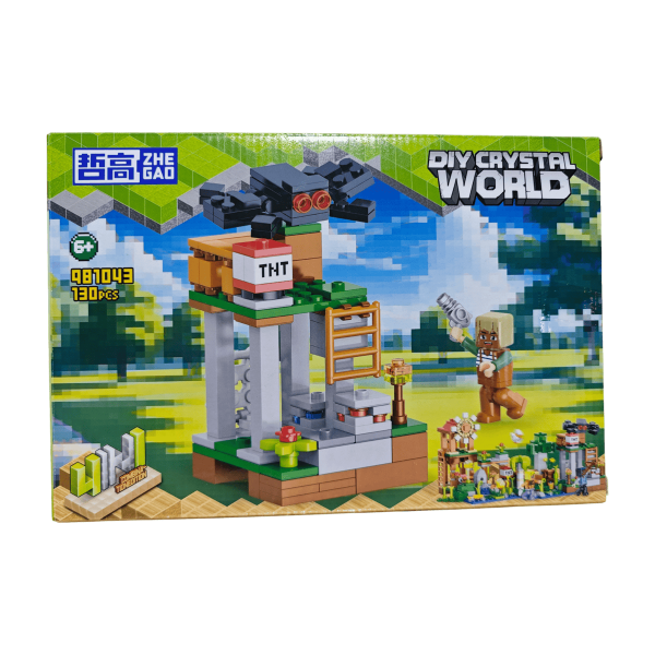 Конструктор Minecraft 4в1 Кристальний світ 508 деталей Майнкрафт My World  981043