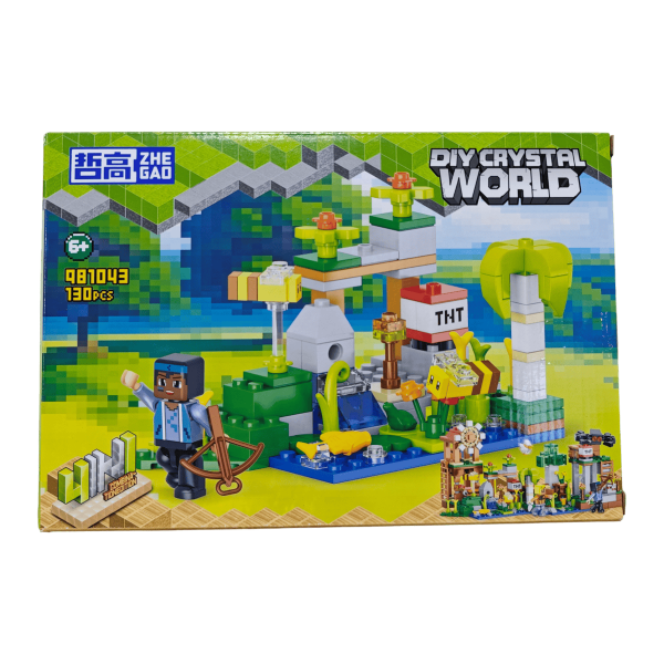 Конструктор Minecraft 4в1 Кристальний світ 508 деталей Майнкрафт My World  981043
