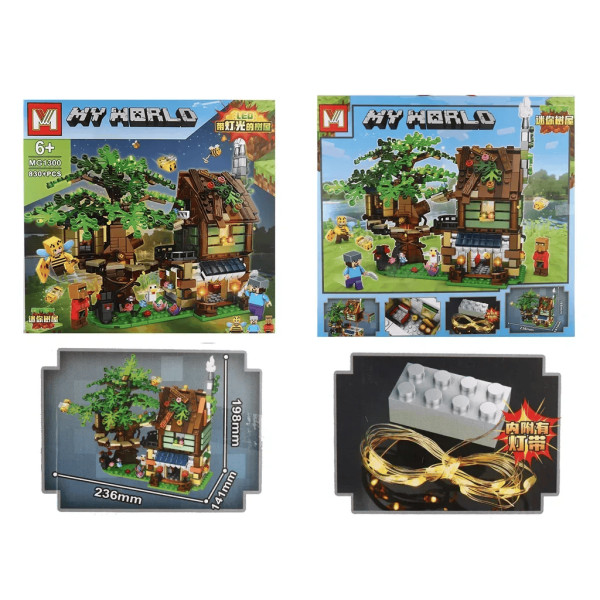 Конструктор Minecraft Місто фермерів 830 деталей Майнкрафт My World MG1300