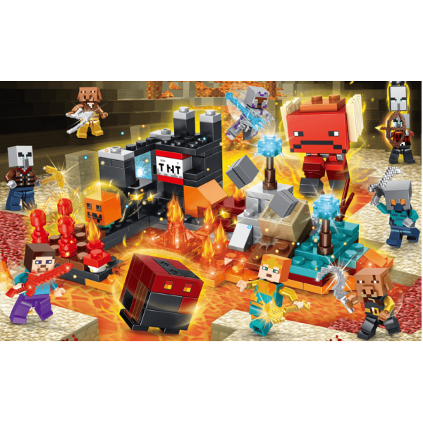 Конструктор серія мінінаборів Minecraft 8в1 320 деталей Майнкрафт My World MG692