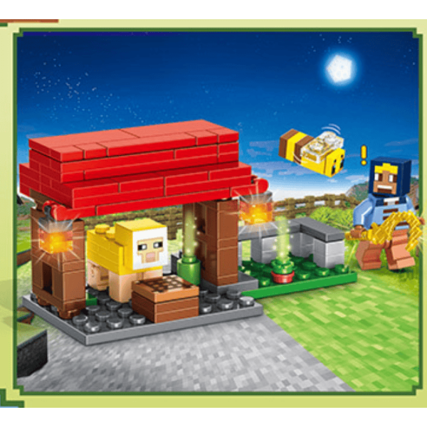 Конструктор Minecraft 4в1 Життя на фермі 439 деталі Майнкрафт My World MG2109