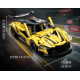 Конструктор спорткара на радіокеруванні з підсвіткою McLaren 720S Technic 1:14 1200 деталей жовтий