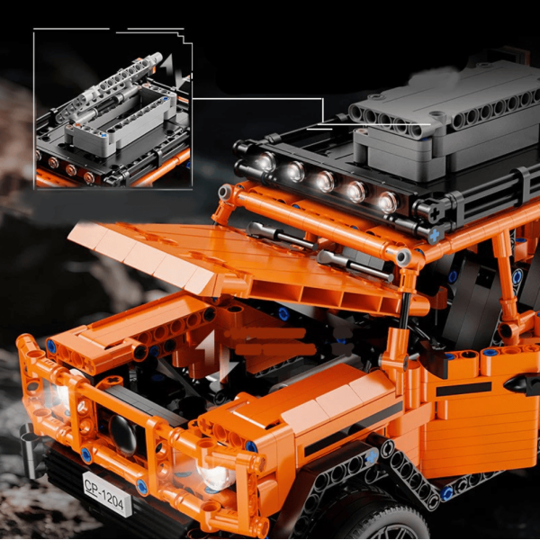 Конструктор 1150 деталей позашляховик Mercedes G500 Technic 1:14 помаранчевий