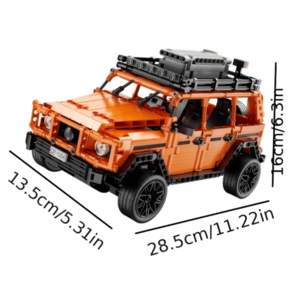 Конструктор 1150 деталей позашляховик Mercedes G500 Technic 1:14 помаранчевий
