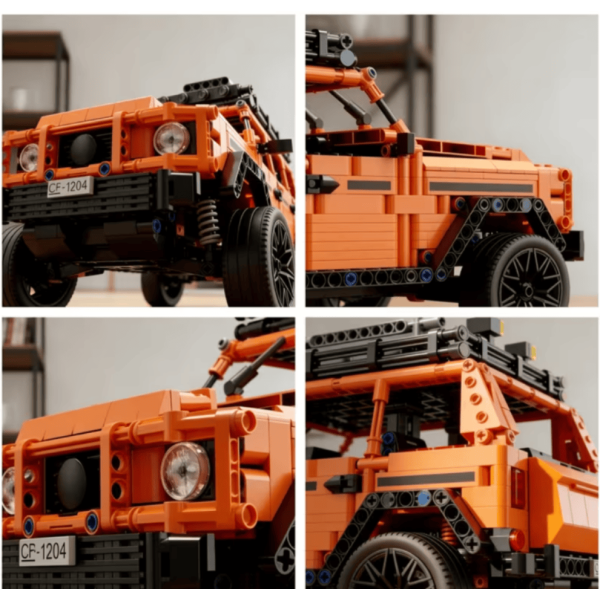 Конструктор 1150 деталей позашляховик Mercedes G500 Technic 1:14 помаранчевий