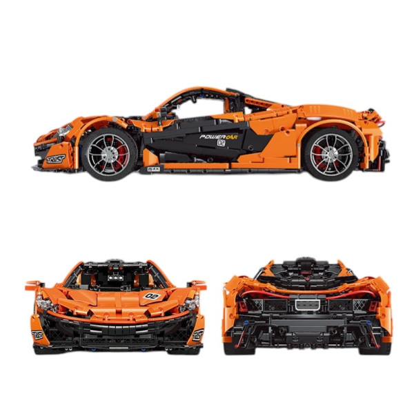 Конструктор Mould King McLaren P1 1:8 13090 на радіокеруванні з підсвіткою 3228 деталей Technic жовтий