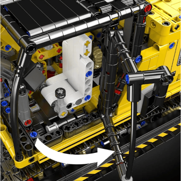 Конструктор Mould King Екскаватор на радіокеруванні 2169 деталей Technic 13112S жовтий