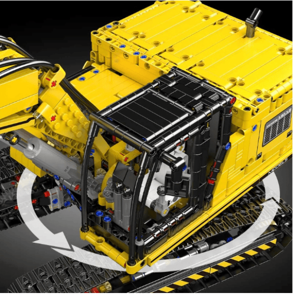 Конструктор Mould King Екскаватор на радіокеруванні 2169 деталей Technic 13112S жовтий