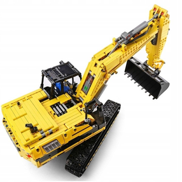 Конструктор Mould King Екскаватор на радіокеруванні 2169 деталей Technic 13112S жовтий