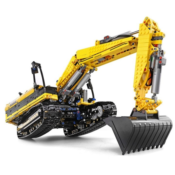 Конструктор Mould King Екскаватор на радіокеруванні 2169 деталей Technic 13112S жовтий