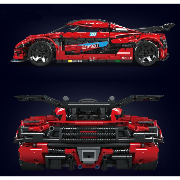 Конструктор Mould King Koenigsegg One 1:10 на радіокеруванні 3063 деталей Technic 13121 червоний