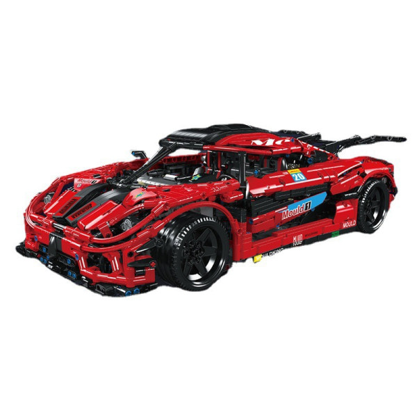 Конструктор Mould King Koenigsegg One 1:10 на радіокеруванні 3063 деталей Technic 13121 червоний