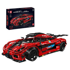 Конструктор Mould King Koenigsegg One 1:10 на радіокеруванні 3063 деталей Technic 13121 червоний
