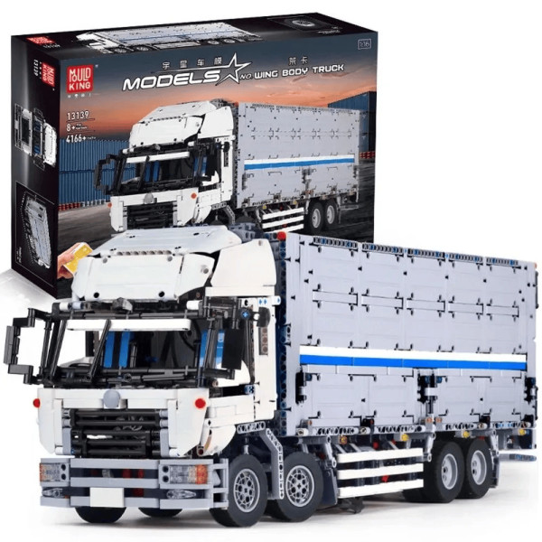 Конструктор Mould King Фура з причепом на радіокеруванні 4166 деталей Technic 13139 вантажівка біла