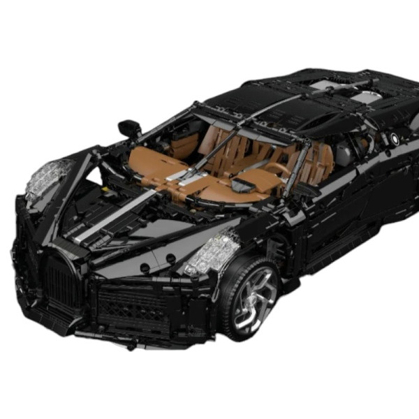 Конструктор Mould King Bugatti La Voiture Noire 1:8 на радіокеруванні 4688 деталей Technic 13163S чорний