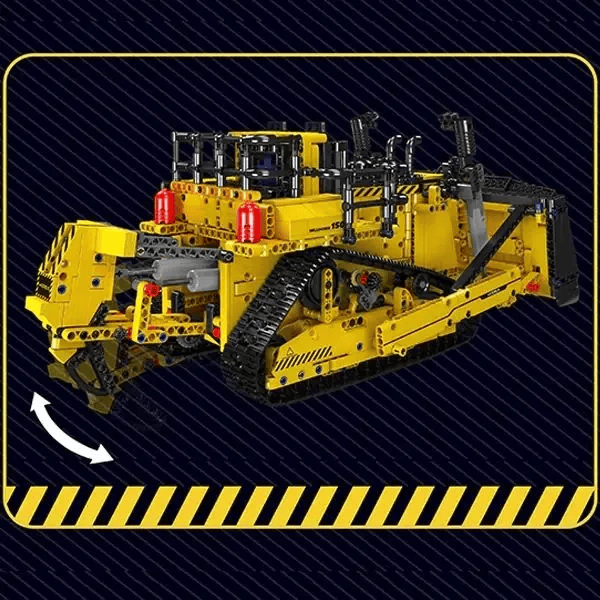 Конструктор Mould King D11 Бульдозер на радіокеруванні 1508 деталей Technic 15084 жовтий