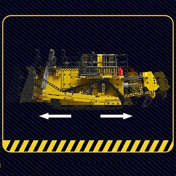 Конструктор Mould King D11 Бульдозер на радіокеруванні 1508 деталей Technic 15084 жовтий