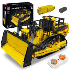 Конструктор Mould King D11 Бульдозер на радіокеруванні 1508 деталей Technic 15084 жовтий