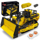 Конструктор Mould King D11 Бульдозер на радіокеруванні 1508 деталей Technic 15084 жовтий