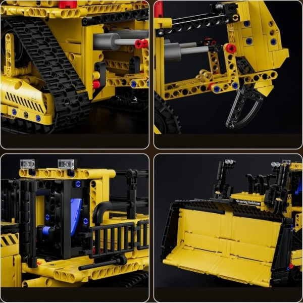 Конструктор Mould King D11 Бульдозер на радіокеруванні 1508 деталей Technic 15084 жовтий