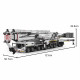 Конструктор Mould King Вантажний кран Liebherr LTM 11200 на радіокеруванні 8506 деталей Technic 17007 білий