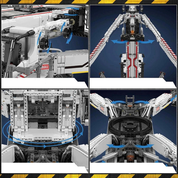 Конструктор Mould King Вантажний кран Liebherr LTM 11200 на радіокеруванні 8506 деталей Technic 17007 білий
