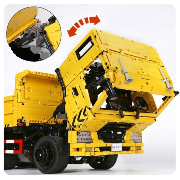 Конструктор Mould King вантажівка самоскид на радіокеруванні 3206 деталей Technic 17012 жовтий