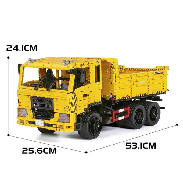 Конструктор Mould King вантажівка самоскид на радіокеруванні 3206 деталей Technic 17012 жовтий