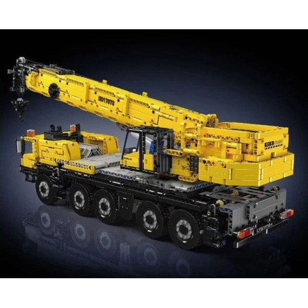 Конструктор Mould King Вантажний кран LTM 1110 на радіокеруванні 3218 деталей Technic 17073 жовтий