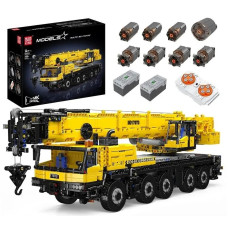 Конструктор Mould King Вантажний кран LTM 1110 на радіокеруванні 3218 деталей Technic 17073 жовтий