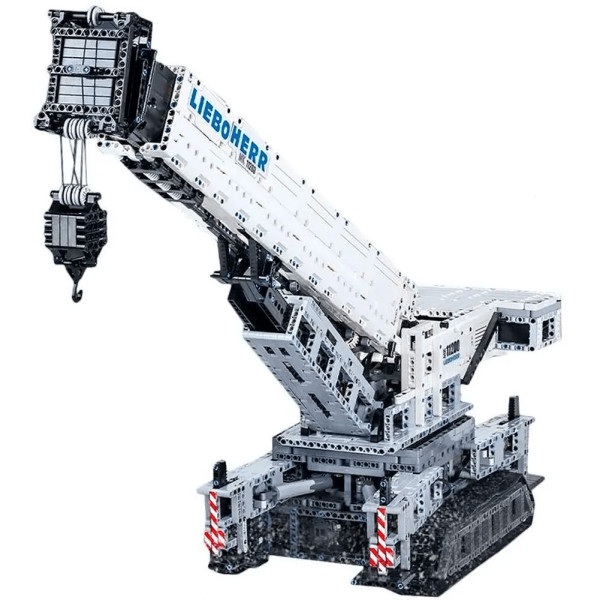 Конструктор Mould King Гусеничний кран Liebherr LTR 11200 на радіокеруванні 4000 деталей Technic 17002  білий