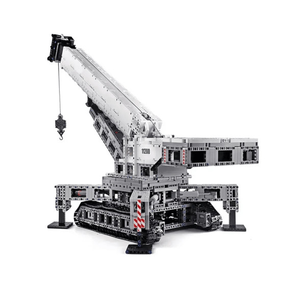 Конструктор Mould King Гусеничний кран Liebherr LTR 11200 на радіокеруванні 4000 деталей Technic 17002  білий