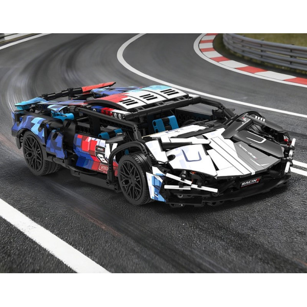 Конструктор спорткара на радіокеруванні з підсвіткою Technic 1:14 1200 деталей 