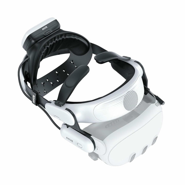 Кріплення AMVR BS1 Head Strap з кондиціонером та акумулятором 8000 mAh для Meta Quest 3 біле