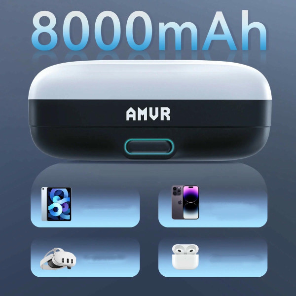 Акумулятор AMVR BP1 8000 mAh для кріплення AMVR BS1 для Meta Quest 3 та Quest 3S білий