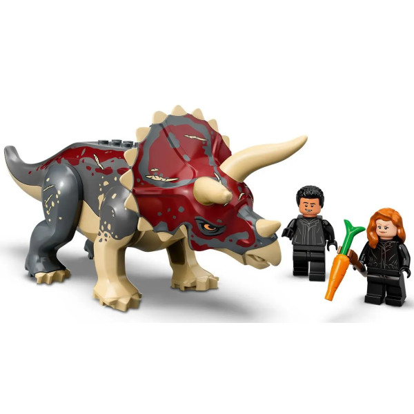 Конструктор Jurassic World 7015 Напад трицератопса на пікап 210 деталей Парк Юрського періоду