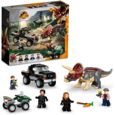 Конструктор Jurassic World 7015 Напад трицератопса на пікап 210 деталей Парк Юрського періоду