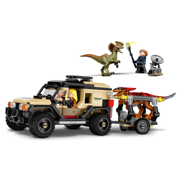 Конструктор Jurassic World 7013 Перевезення пірораптора та дилофозавра 303 деталі Парк Юрського періоду