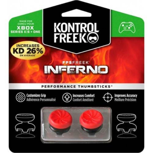 Накладки на стіки KontrolFreek Inferno Red для Xbox One, Series S X
